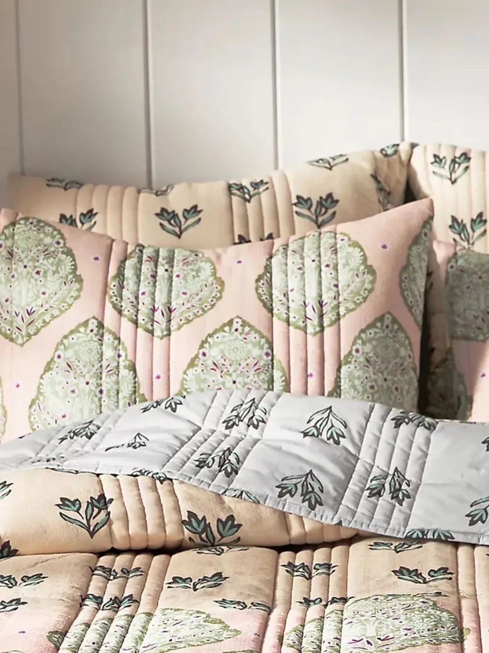 New Amthropologie The Printed Textured Cotton Shames Size King